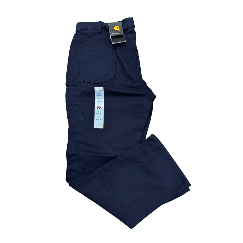 Carhartt 102689 Women's FR Rugged Flex Navy Canvas Work Pants Size 20 Reg NWT - Picture 9 of 9